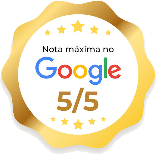 Selo nota máxima no Google, 5 de 5